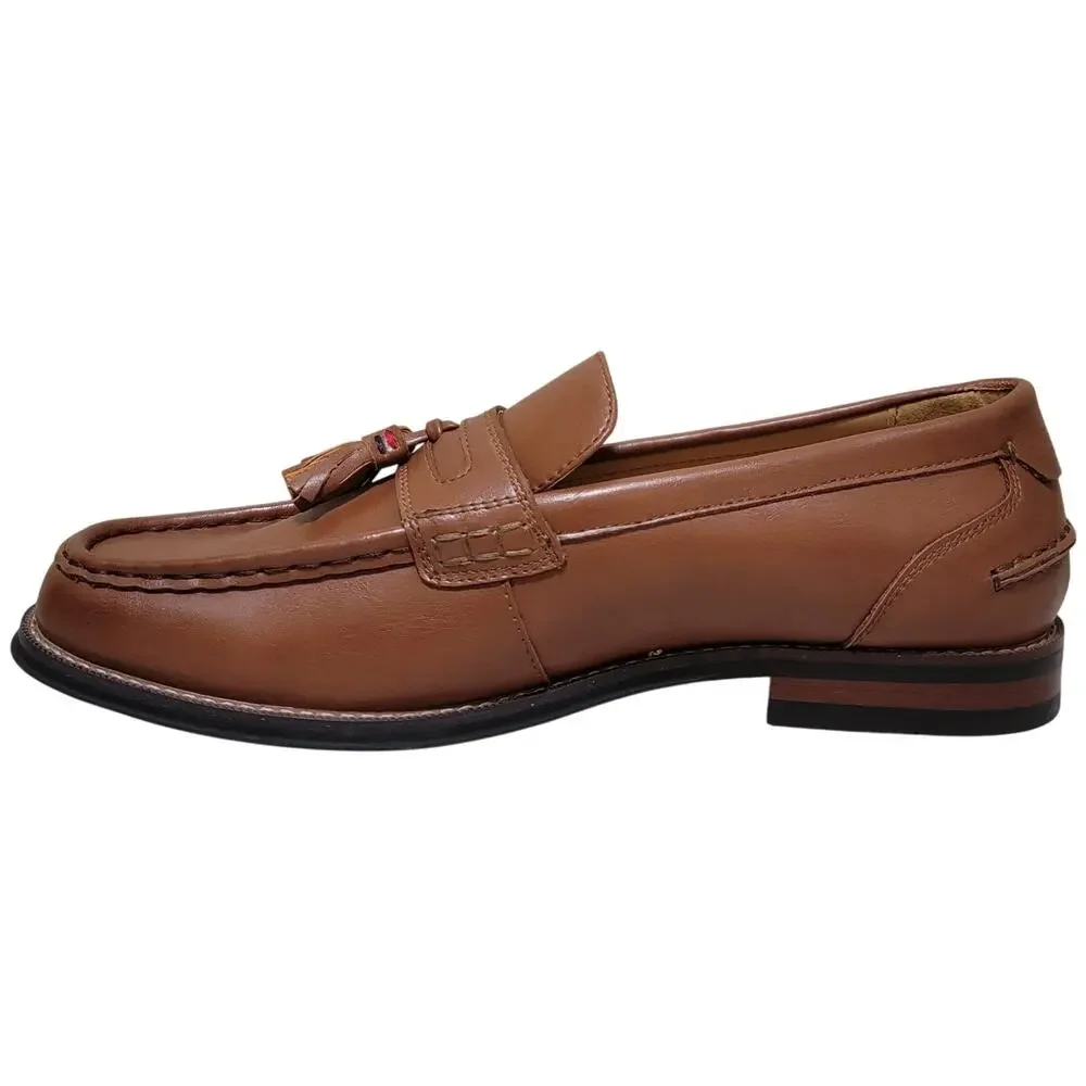 Tommy Hilfiger Men Sosmo Slip On Tassel Penny Loafers Size US 8.5M Med Brown
